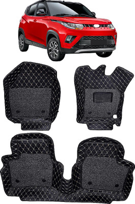 INSURE AUTOMOTIVE Leather 7D Mat For  Mahindra KUV 100(Black)