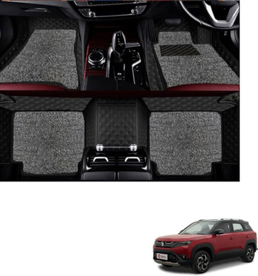 Autoclow Leatherite 7D Mat For  Maruti Suzuki New Brezza(Black, Silver)