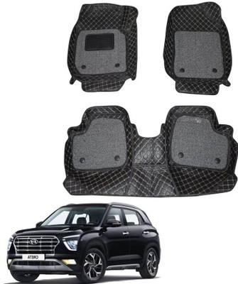 FF TRADERS Leatherite 7D Mat For  Hyundai Creta(Black)
