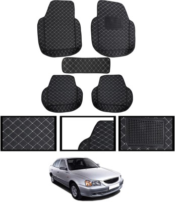 MATIES Leatherite 7D Mat For  Hyundai Accent(Black)