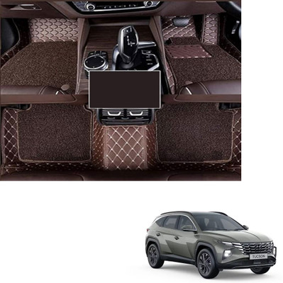 Autoclow Leatherite 7D Mat For  Hyundai Tucson(Brown, Brown)