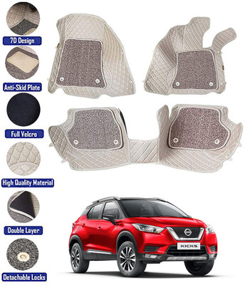 RKPSP Leatherite 7D Mat For  Nissan KICKS(Beige)