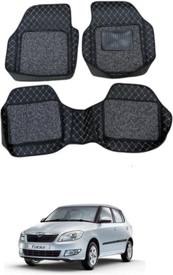 ARNEJA Leatherite 7D Mat For  Skoda Fabia(Black)