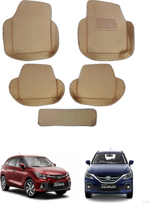 MATIES Leatherite 7D Mat For  Toyota Glanza(Beige)