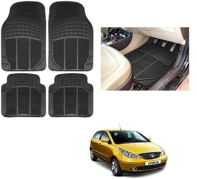 ROSHNEER ENTERPRISES Rubber Standard Mat For  Tata Indica Vista(Black)