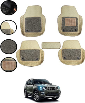 AYW Leatherite 7D Mat For  Mahindra Universal For Car(Beige)