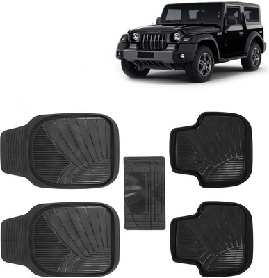 Kingsway PVC Tray Mat For  Mahindra Thar(Black)