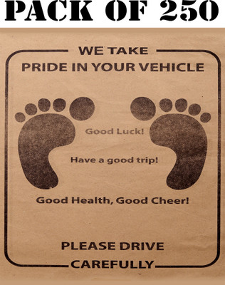 Rhtdm Paper Disposable Paper Mat For  Universal For Car(Brown)