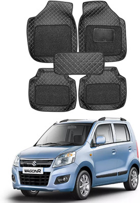 arneja trading company Leatherite 7D Mat For  Maruti Suzuki WagonR(Silver, Black)