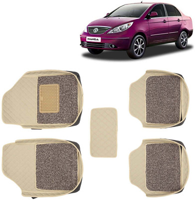 Kingsway Leatherite 7D Mat For  Tata Manza(Beige)