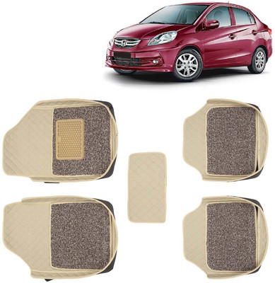 Kingsway Leatherite 7D Mat For  Honda Amaze(Beige)
