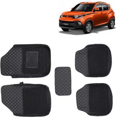 Kingsway Leatherite 7D Mat For  Mahindra KUV 100(Black)