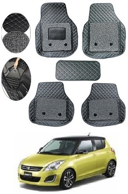 SLSHILPA Leather 7D Mat For  Maruti Suzuki Swift(Black)