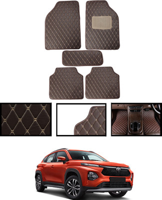MATIES Leatherite Standard Mat For  Toyota Universal For Car(Brown)