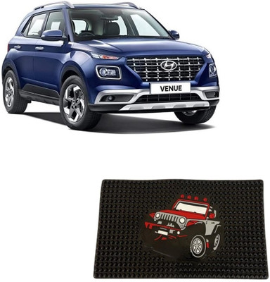 Arnejaa Rubber Standard Mat For  Hyundai Venue(Black)