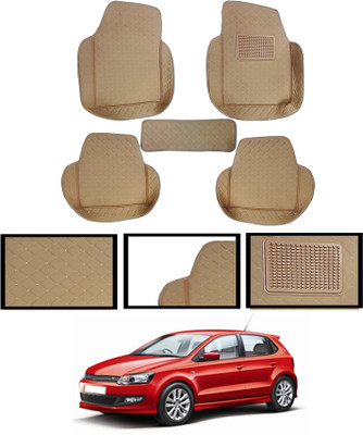 MATIES Leatherite 7D Mat For  Volkswagen Polo GT(Beige)