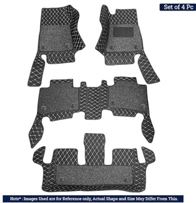 AUTOFIIX Leatherite 7D Mat For  Hyundai Alcazar(Black)
