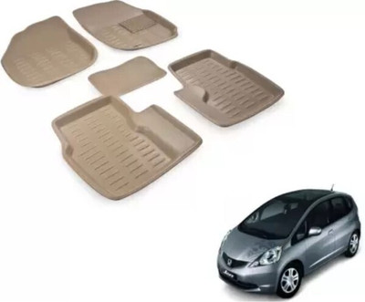 arneja trading company Polyutherine 3D Mat For  Honda Jazz(Beige)