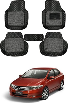 MATIES Leatherite 7D Mat For  Honda City i-Vtec(Black)