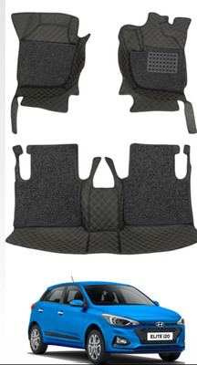 SILVERGRIP Leatherite 7D Mat For  Hyundai Elite i20(Black)