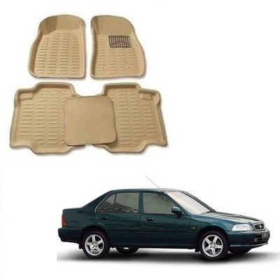 SLSHILPA Plastic 3D Mat For  Honda City(Beige)
