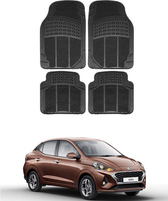 FKOK Rubber, Silicone Standard Mat For  Hyundai Aura(Black)