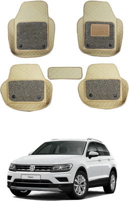 MATIES Leatherite 7D Mat For  Volkswagen Tiguan(Beige)