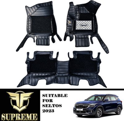 Fit Fly Leather 9D Mat For  Kia Seltos(Black)