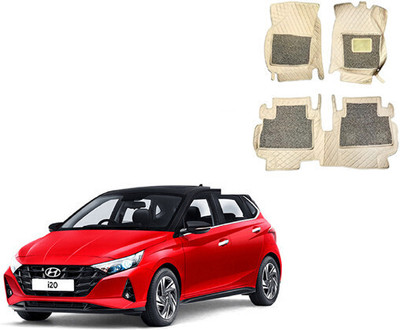 Autorepute Leather 7D Mat For  Hyundai i20(Beige)
