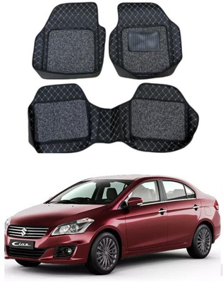 Arnejaa Leatherite 7D Mat For  Maruti Suzuki Ciaz(Silver, Black)