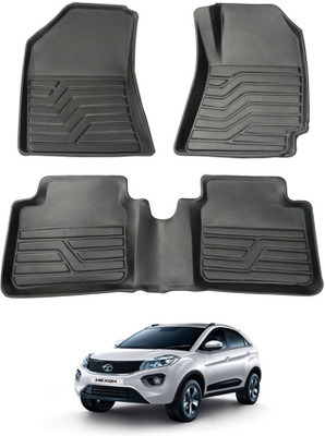AYW PVC Tray Mat For  Tata Nexon(Black)