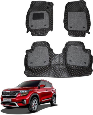 VIAZ VENTURES Leatherite 7D Mat For  Kia Seltos(Black)