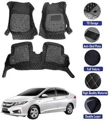 GENFRID Leatherite 7D Mat For  Honda City(Black)