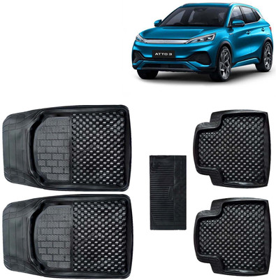 Kingsway PVC Tray Mat For  Universal For Car(Black)
