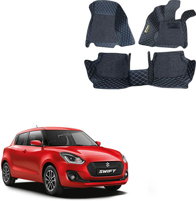 KUNTAIL Leather 7D Mat For  Maruti Suzuki Swift(Black)
