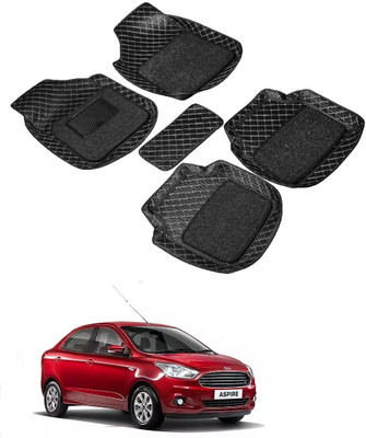 ARNEJA Leatherite 7D Mat For  Ford Aspire(Black)
