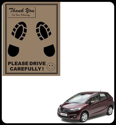SEMAPHORE Paper Disposable Paper Mat For  Honda Jazz(Brown)