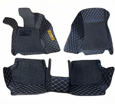 TOFIT ENTERPRISE Leather 7D Mat For  Hyundai Grand i10 Nios(Black)