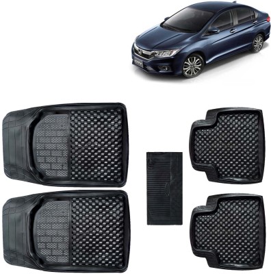 Kingsway PVC Tray Mat For  Honda City(Black)