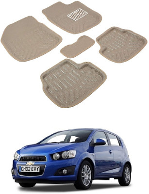 ROSHNEER ENTERPRISES PVC 3D Mat For  Chevrolet Aveo(Beige)