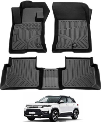 AUTOMOXCO TPV Tray Mat For  Maruti Suzuki New Brezza(Black)