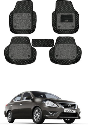 RKPSP Leatherite 7D Mat For  Nissan Sunny(Black)