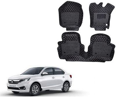 TOFIT ENTERPRISE Leather 7D Mat For  Honda Amaze(Black)