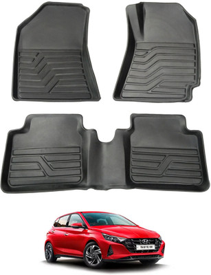 AYW PVC Tray Mat For  Hyundai i20(Black)