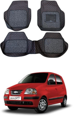 ARNEJA Leatherite 7D Mat For  Hyundai Santro Xing(Red, Black)