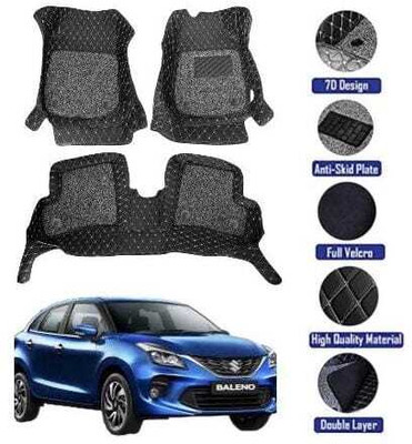 GENFRID Leatherite 7D Mat For  Maruti Suzuki Baleno(Black)