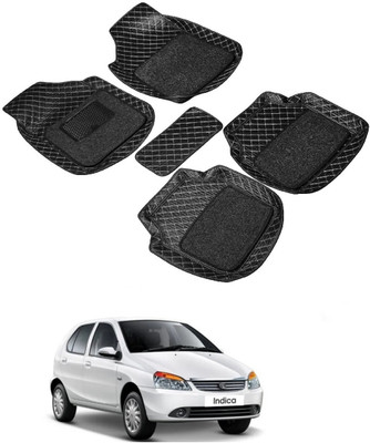 ARNEJA Leatherite 7D Mat For  Tata Indicab(Black)