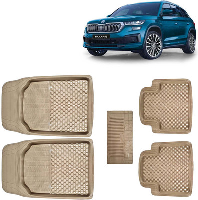 Kingsway PVC Tray Mat For  Skoda Kodiaq(Beige)