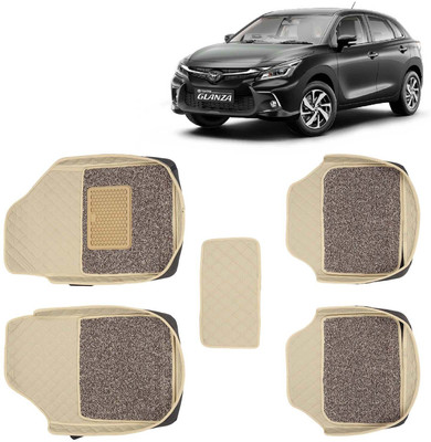 Kingsway Leatherite 7D Mat For  Toyota Glanza(Beige)