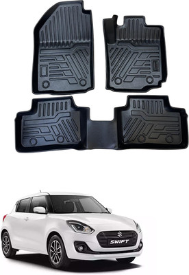 arneja trading company TPV 9D Mat For  Maruti Suzuki Swift(Black)